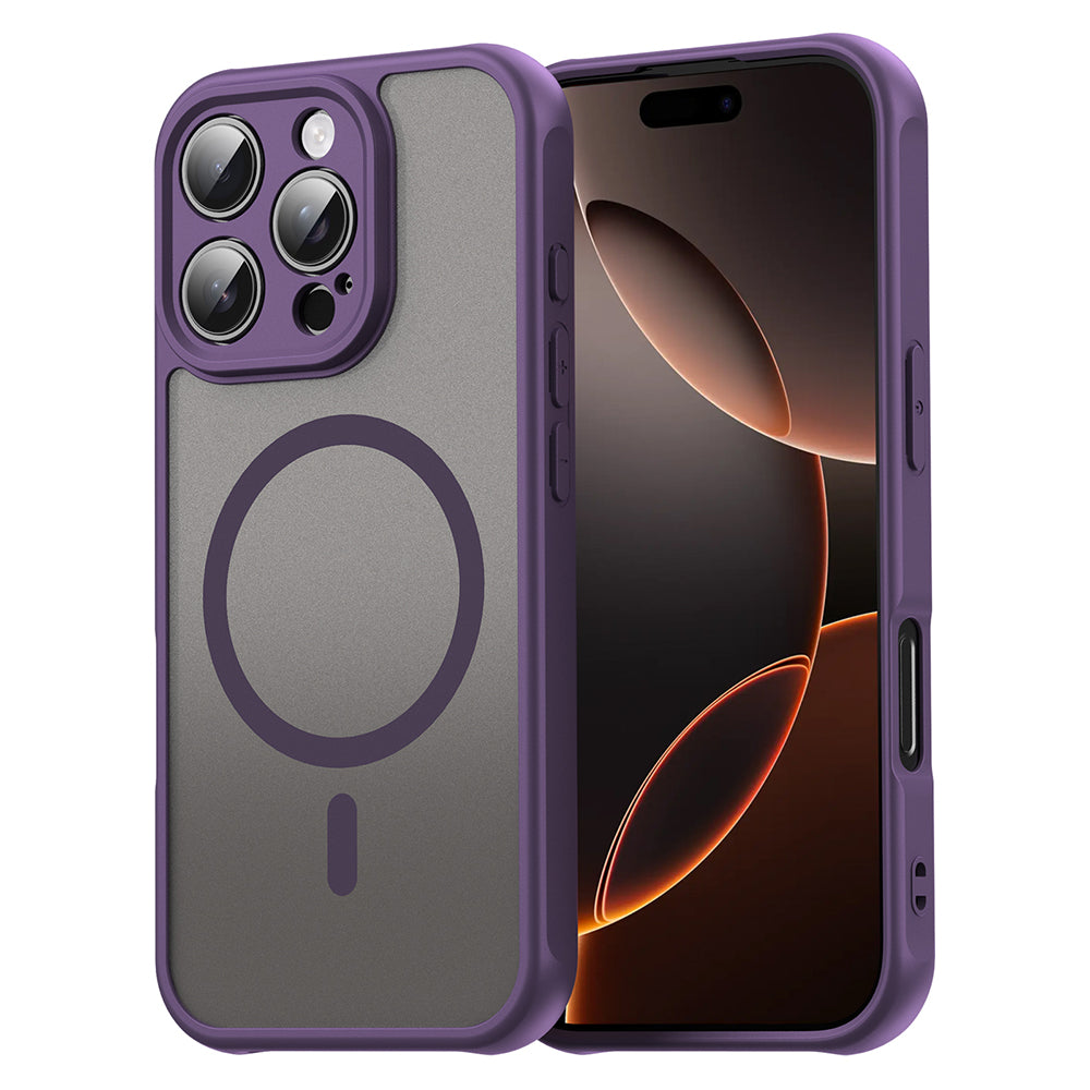 MagSafe Case for Apple iPhone 16 Pro, Techsuit, HaloFrost II, Purple