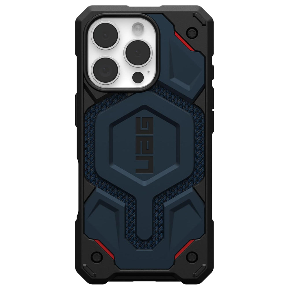 MagSafe Case for Apple iPhone 16 Pro, Urban Armor Gear, Monarch Pro Kevlar, Navy Blue