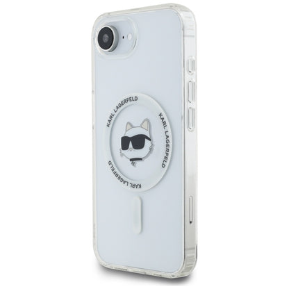 MagSafe Case for Apple iPhone 16e, Karl Lagerfeld, IML Choupette's Head, White