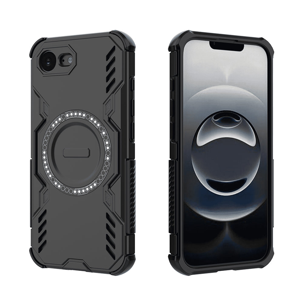 MagSafe Case for Apple iPhone 17e / 16e, Techsuit, ArmorMag, Black