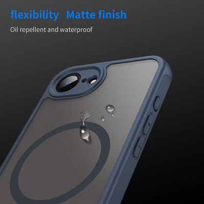 MagSafe Case for Apple iPhone 17e / 16e, Techsuit, HaloFrost II, Navy Blue