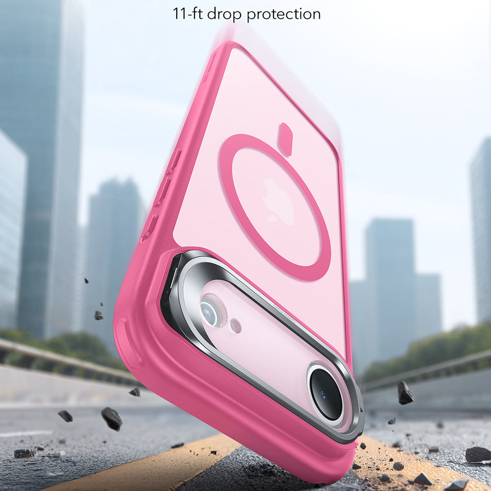 MagSafe Case for Apple iPhone 17 Air, ESR, Classic Hybrid Kickstand, Satin Pink
