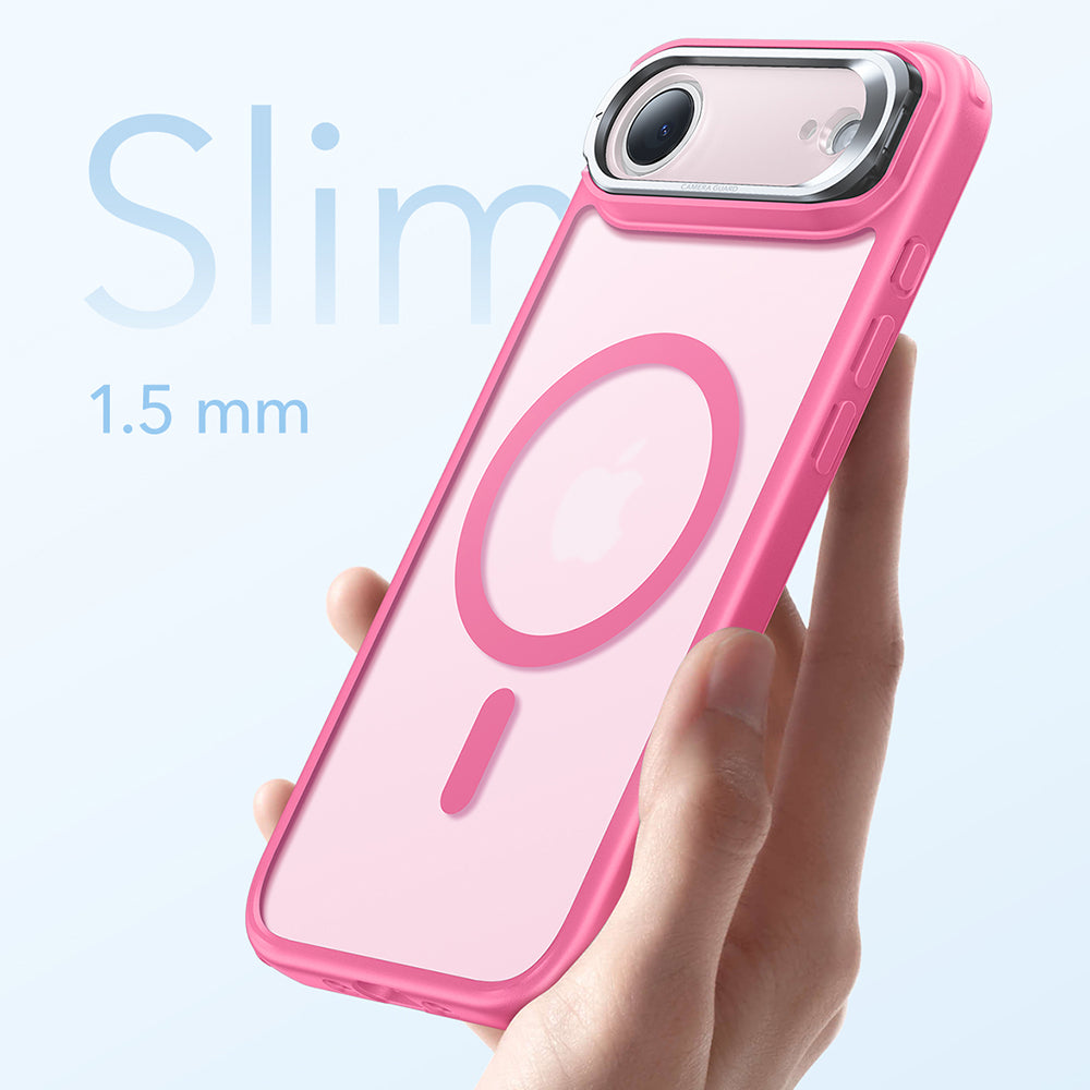 MagSafe Case for Apple iPhone 17 Air, ESR, Classic Hybrid Kickstand, Satin Pink