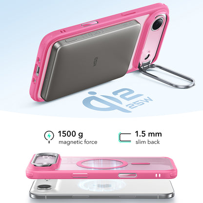 MagSafe Case for Apple iPhone 17 Air, ESR, Classic Hybrid Kickstand, Satin Pink