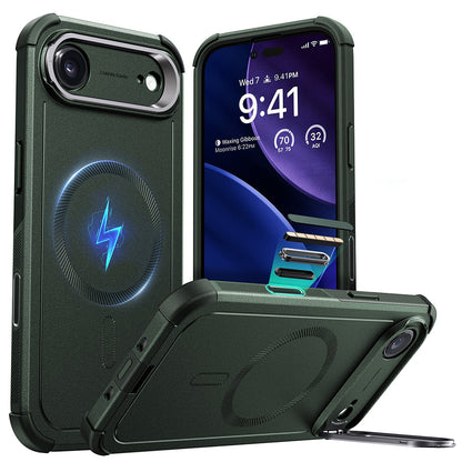 MagSafe Case for Apple iPhone 17 Air, ESR, Cyber Armor Kickstand, Green