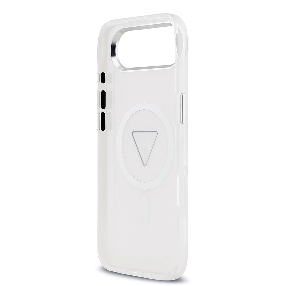 MagSafe Case for Apple iPhone 17 Air, Guess, IML Gradient Triangle Logo, Transparent