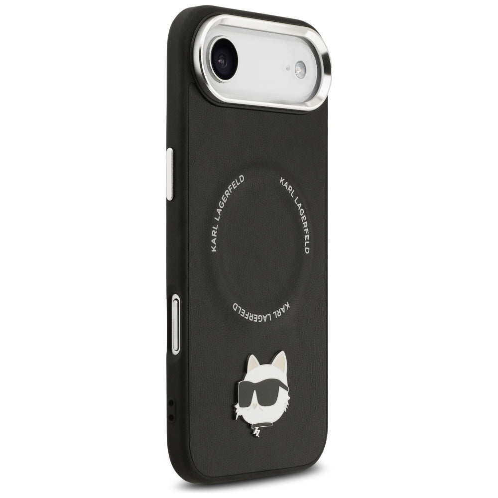 MagSafe Case for Apple iPhone 17 Air, Karl Lagerfeld, Choupette Pin, Black