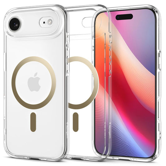 MagSafe Case for Apple iPhone 17 Air, Spigen, Ultra Hybrid, Transparent Gold