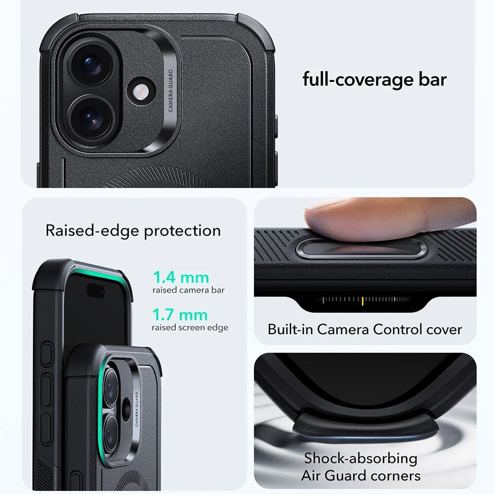 MagSafe Case for Apple iPhone 17, ESR, Cyber, Black