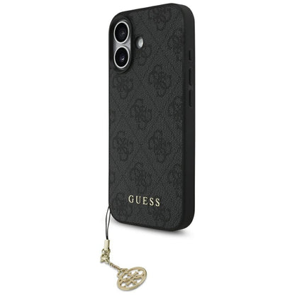 MagSafe Case for Apple iPhone 17, Guess, 4G Charm Cradle, Black