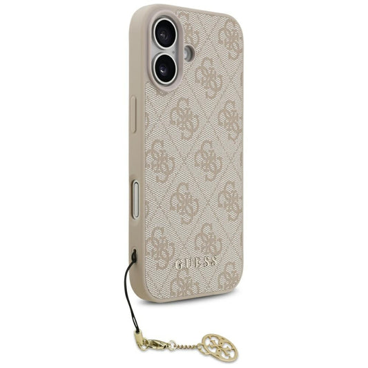 MagSafe Case for Apple iPhone 17, Guess, 4G Charm Cradle, Pink