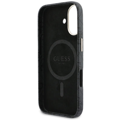MagSafe Case for Apple iPhone 17, Guess, 4G Script Logo, Black