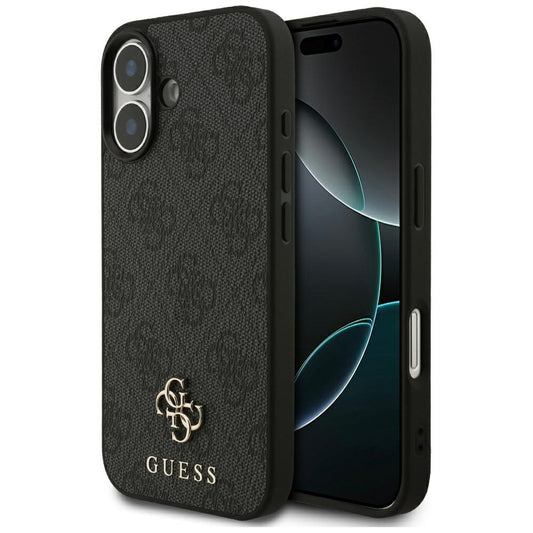 MagSafe Case for Apple iPhone 17, Guess, 4G Small and Classic Logo, Black