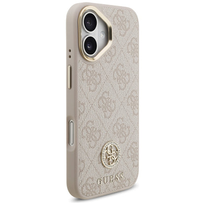 MagSafe Case for Apple iPhone 17, Guess, 4G Strass Logo, Pink