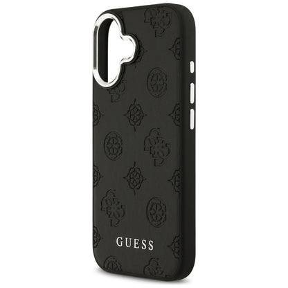 MagSafe Case for Apple iPhone 17, Guess, Peony Hot Stamp Script, Black