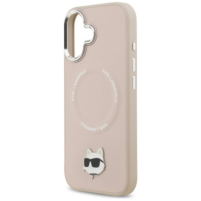 MagSafe Case for Apple iPhone 17, Karl Lagerfeld, Choupette Pin, Pink