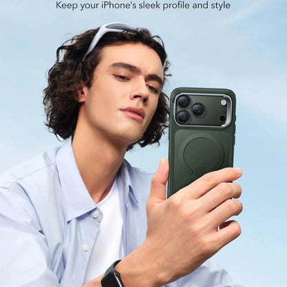 MagSafe Case for Apple iPhone 17 Pro, ESR, Classic Hybrid Kickstand, Satin Green