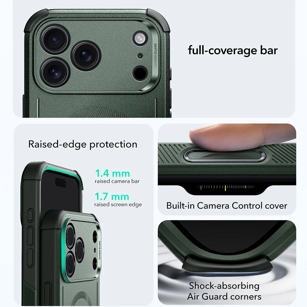 MagSafe Case for Apple iPhone 17 Pro, ESR, Cyber, Green