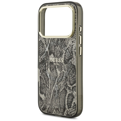 MagSafe Case for Apple iPhone 17 Pro, Guess, Python Pattern, Black