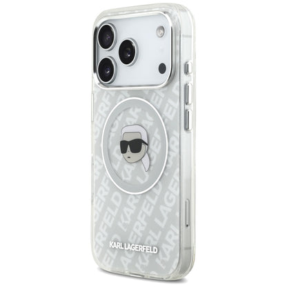 MagSafe Case for Apple iPhone 17 Pro, Karl Lagerfeld, IML Karl's Head, Grey