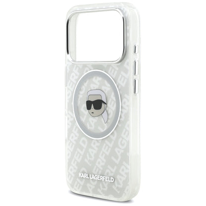 MagSafe Case for Apple iPhone 17 Pro, Karl Lagerfeld, IML Karl's Head, Grey