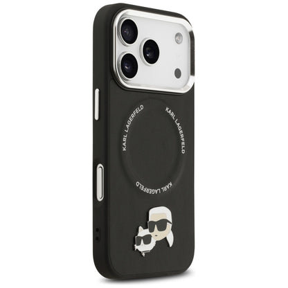 MagSafe Case for Apple iPhone 17 Pro, Karl Lagerfeld, Karl & Choupette Pins, Black