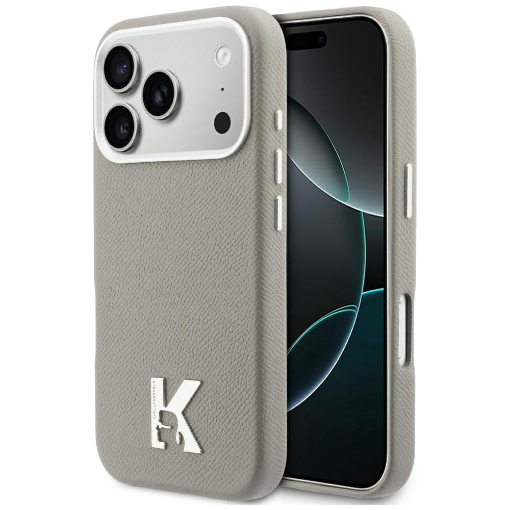 MagSafe Case for Apple iPhone 17 Pro, Karl Lagerfeld, Karl Head Logo, Grey