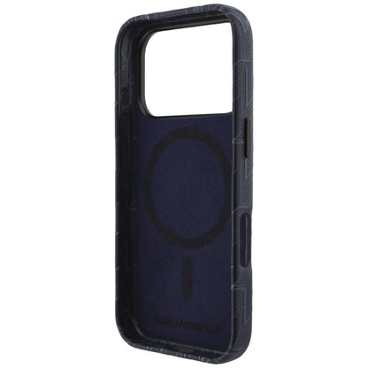 MagSafe Case for Apple iPhone 17 Pro, Karl Lagerfeld, KL Monogram Logo, Blue