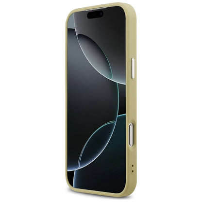 MagSafe Case for Apple iPhone 17 Pro Max, Guess, Glitter Triangle Logo, Gold