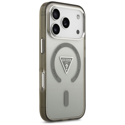 MagSafe Case for Apple iPhone 17 Pro Max, Guess, IML Gradient Triangle Logo, Khaki