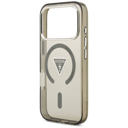 MagSafe Case for Apple iPhone 17 Pro Max, Guess, IML Gradient Triangle Logo, Khaki