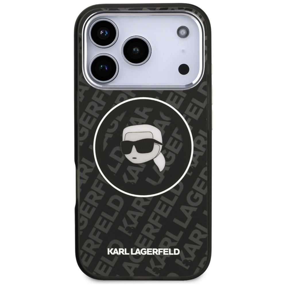 MagSafe Case for Apple iPhone 17 Pro Max, Karl Lagerfeld, IML Karl's Head, Black