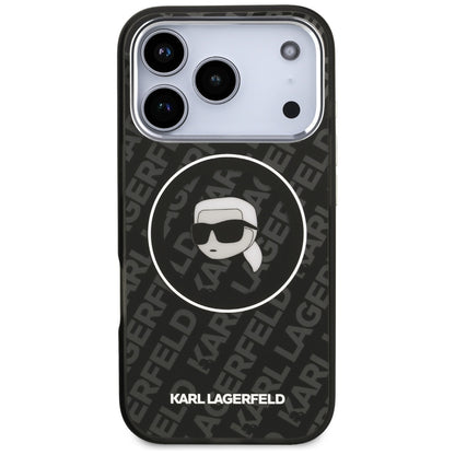MagSafe Case for Apple iPhone 17 Pro Max, Karl Lagerfeld, IML Karl's Head, Black