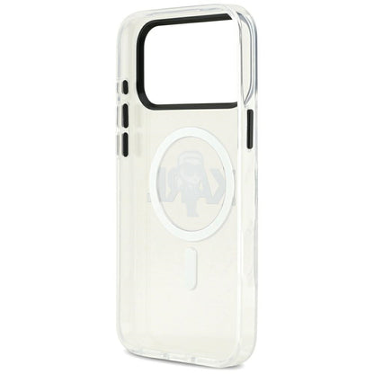 MagSafe Case for Apple iPhone 17 Pro Max, Karl Lagerfeld, IML Sketch Logo Karl, Transparent