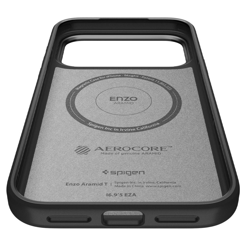 MagSafe Case for Apple iPhone 17 Pro Max, Spigen, Enzo Aramid T, Black
