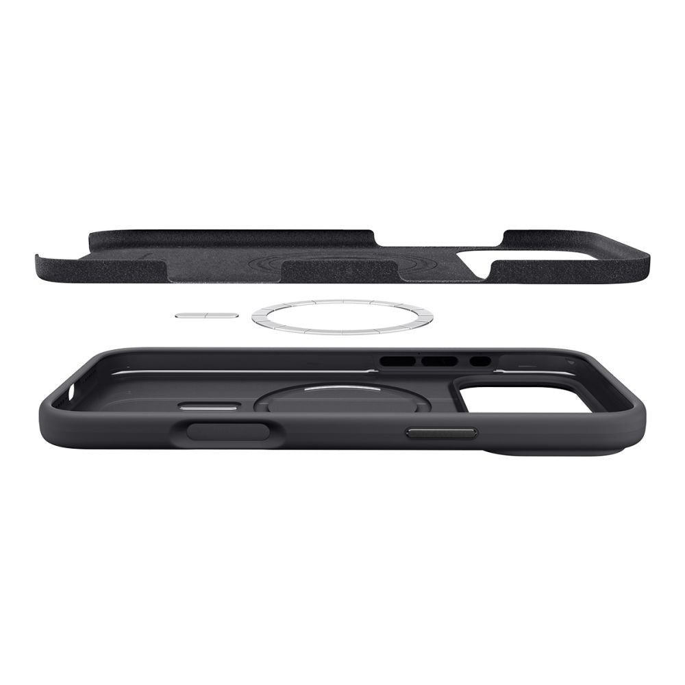MagSafe Case for Apple iPhone 17 Pro Max, Spigen, Silicone Fit, Black