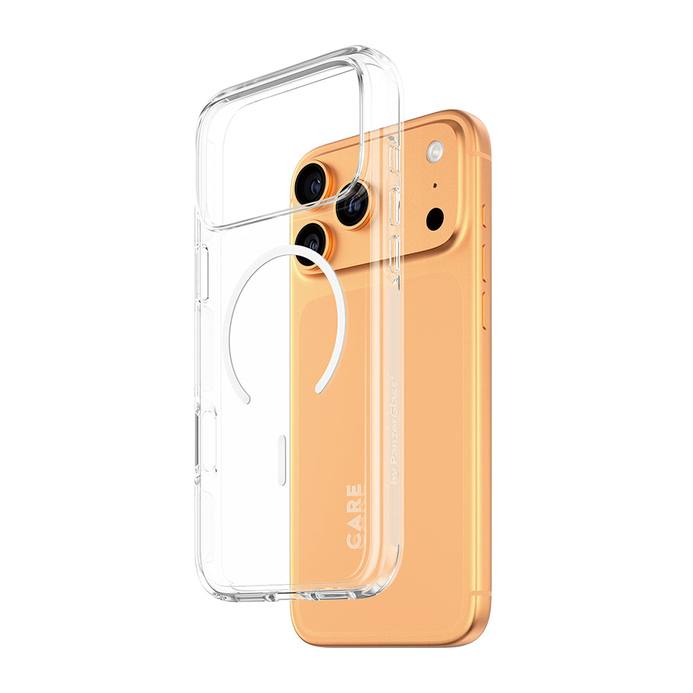 MagSafe Case for Apple iPhone 17 Pro, PanzerGlass, Urban Explorer Care, White Transparent