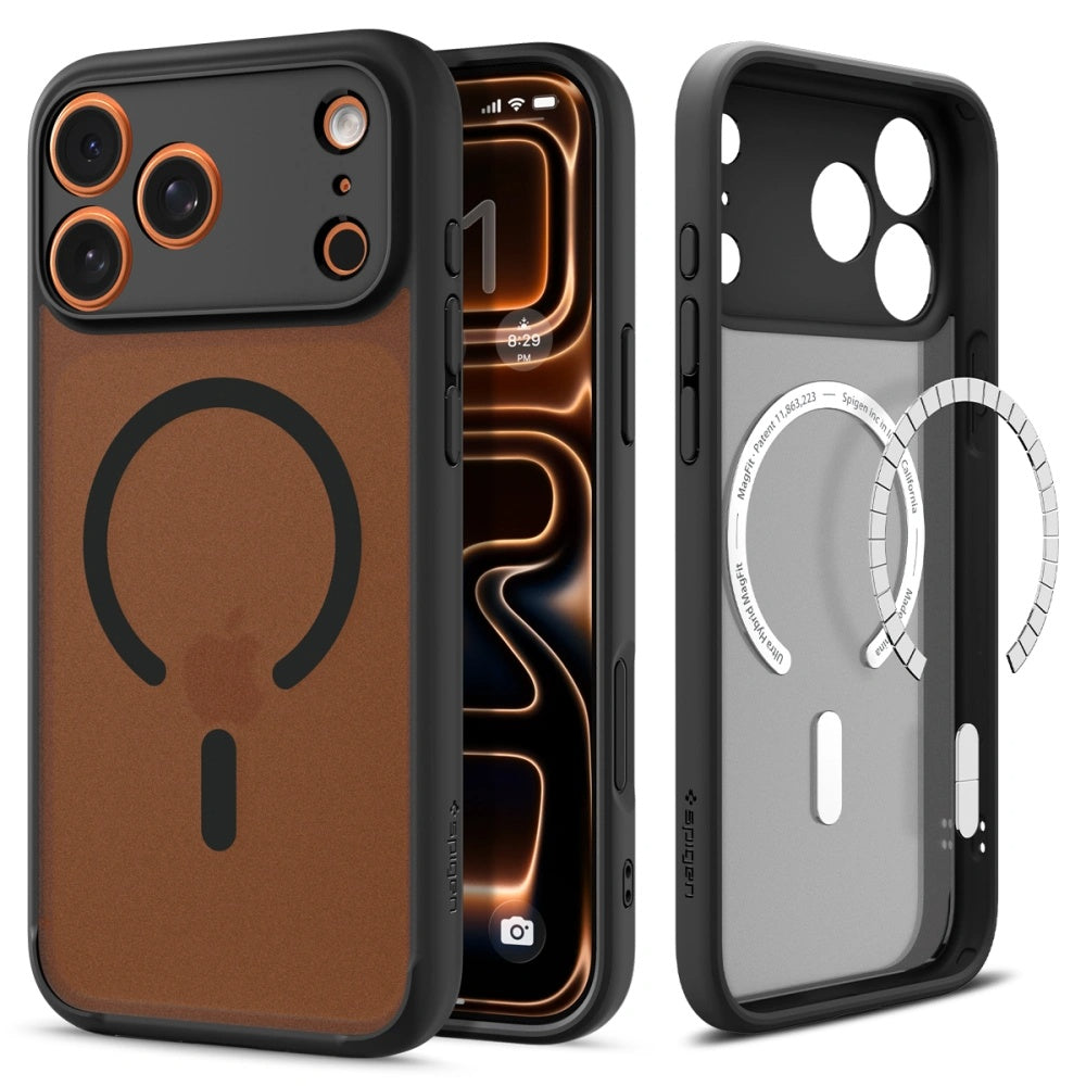 MagSafe Case for Apple iPhone 17 Pro, Spigen, Ultra Hybrid, Satin Black