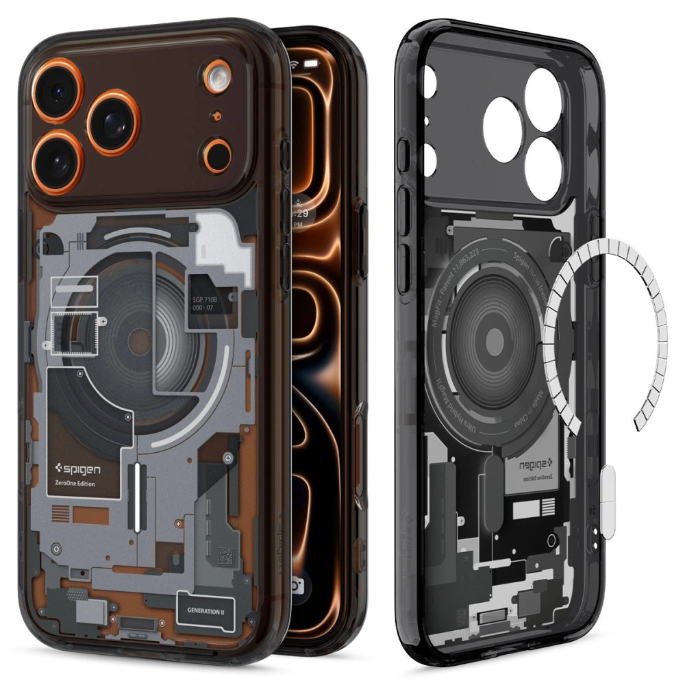 MagSafe Case for Apple iPhone 17 Pro, Spigen, Ultra Hybrid Zero One, Black