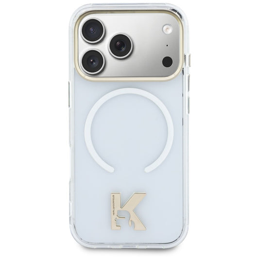MagSafe Case for Apple iPhone 18 Pro / 17 Pro, Karl Lagerfeld, IML Karl Head Logo, Transparent