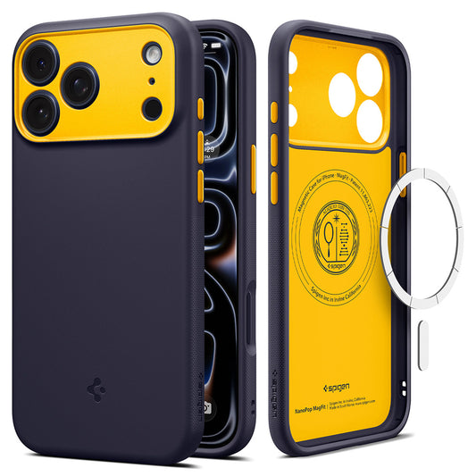 MagSafe Case for Apple iPhone 18 Pro / 17 Pro, Spigen, Caseology Nano Pop, Purple ACS12178