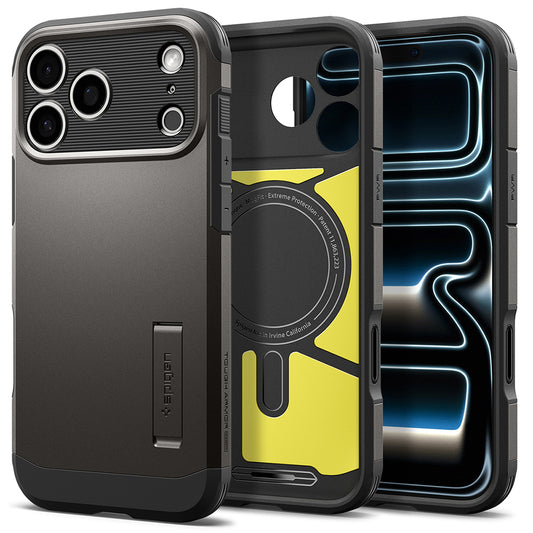 MagSafe Case for Apple iPhone 18 Pro / 17 Pro, Spigen, Tough Armor T, Gray ACS12174