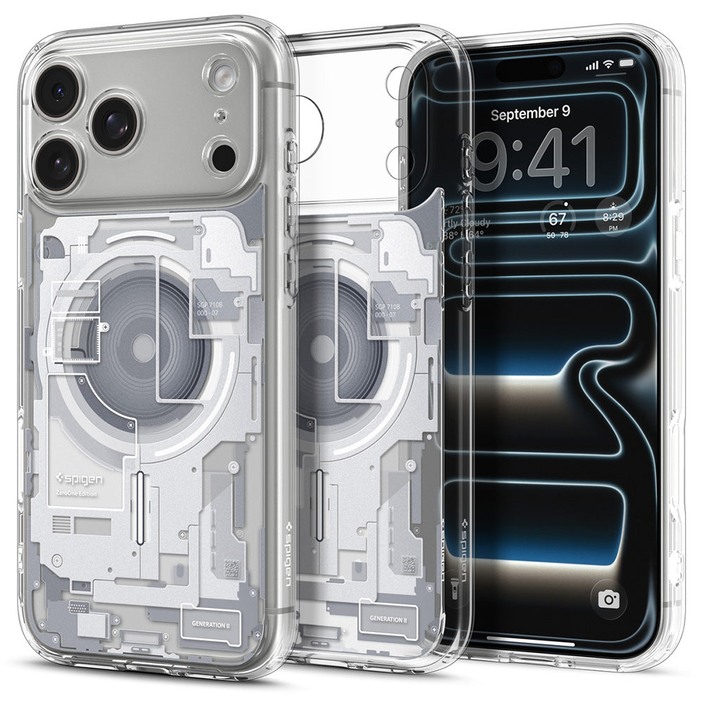 MagSafe Case for Apple iPhone 18 Pro / 17 Pro, Spigen, Ultra Hybrid Zero One, White ACS12163