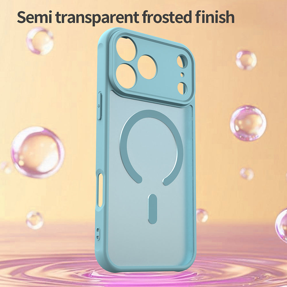 MagSafe Case for Apple iPhone 18 Pro / 17 Pro, Techsuit, HaloFrost II, Light Green