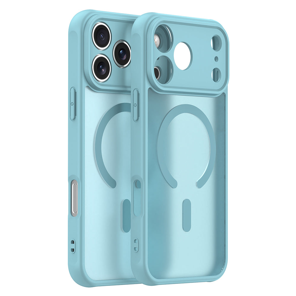 MagSafe Case for Apple iPhone 18 Pro / 17 Pro, Techsuit, HaloFrost II, Light Green