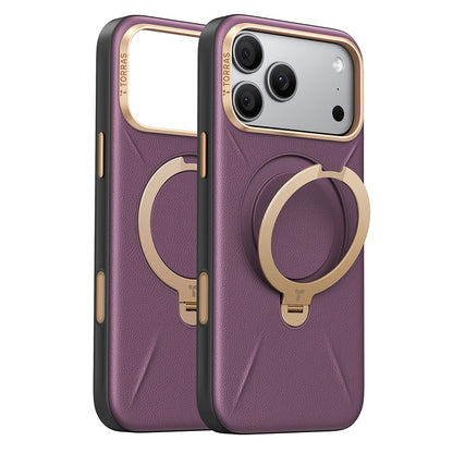 MagSafe Case for Apple iPhone 18 Pro / 17 Pro, Torras, QPRO Leather, Purple