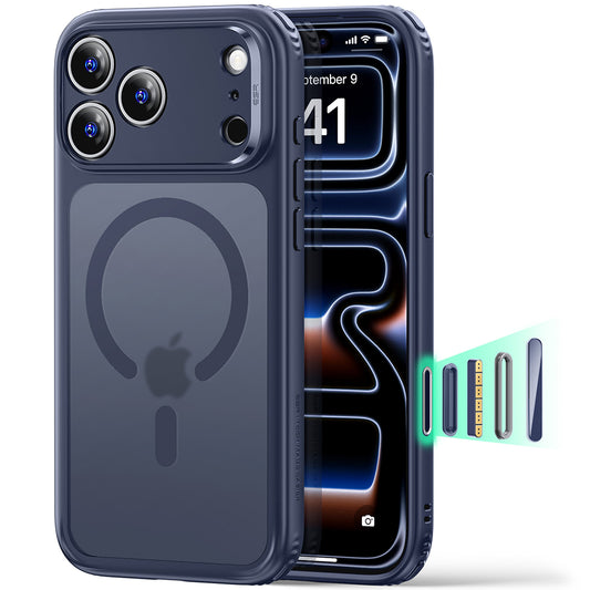 MagSafe Case for Apple iPhone 18 Pro, ESR, Classic Hybrid, Satin Blue