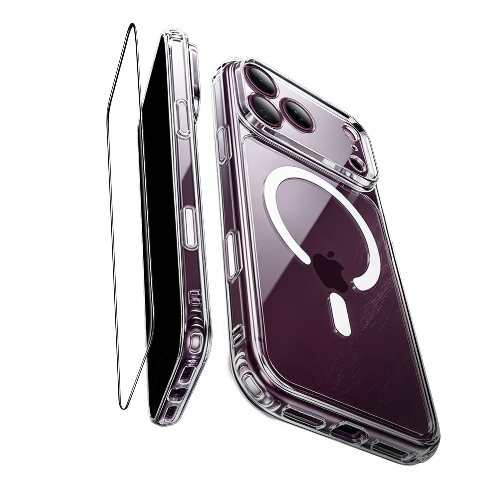 MagSafe Case for Apple iPhone 18 Pro Max / 17 Pro Max, ESR, Classic Hybrid with Screen Protector, Transparent
