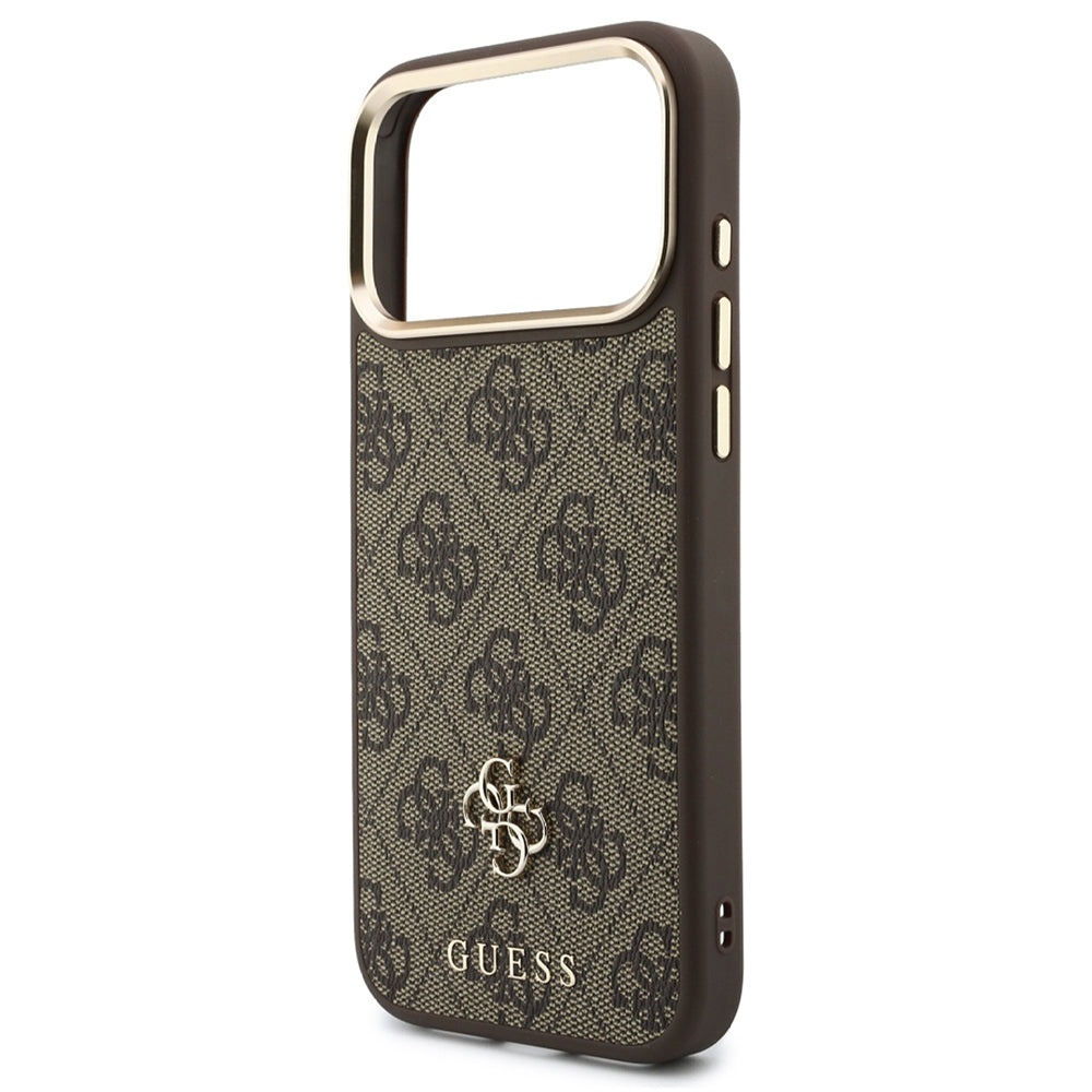 MagSafe Case for Apple iPhone 18 Pro Max / 17 Pro Max, Guess, 4G Cardslot & Big Strap, Brown