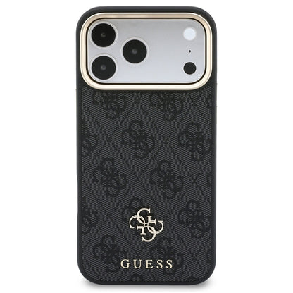MagSafe Case for Apple iPhone 18 Pro Max / 17 Pro Max, Guess, 4G Cardslot & Big Strap, Black